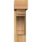 Ekena Millwork Merced Block Rough Sawn Bracket w/ Offset Brace, Western Red Cedar, 6"W x 20"D x 20"H BKT0604X20X20MRC05RWR - alternate 3